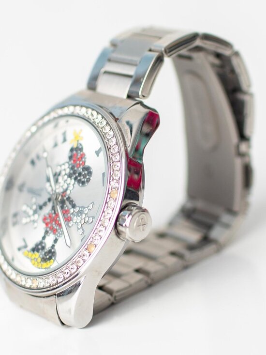 Disney Ingersoll Minnie Mouse Watch Rhinestone Bezel Stainless Steel ZR26165 main image 7